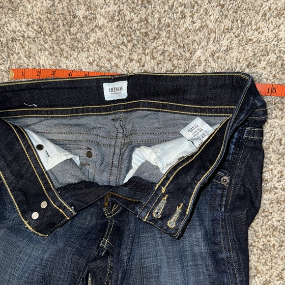 HUDSON FLAP POCKET JEANS. Dark blue denim. Bootcut. - Picture 4 of 5